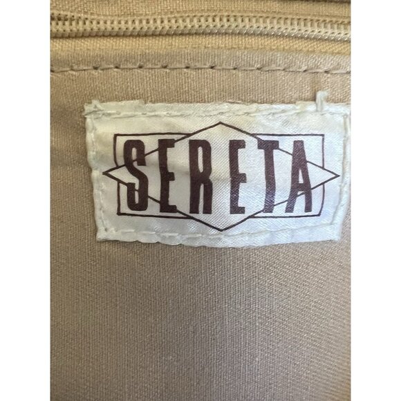 vtg Retro 80's Sereta Multicolor Stitched Patchwork Leather Crossbody Bag - Picture 8 of 8